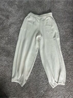 Cozy Cream Knit Track Joggers